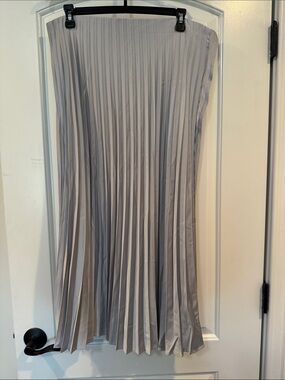 J.Crew Light Gray Pleated Skirt